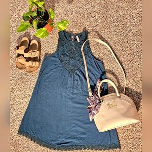 Xhilaration Women's Green and Blue Dress size M